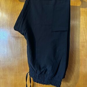 Black Drawstring Jogger Pants